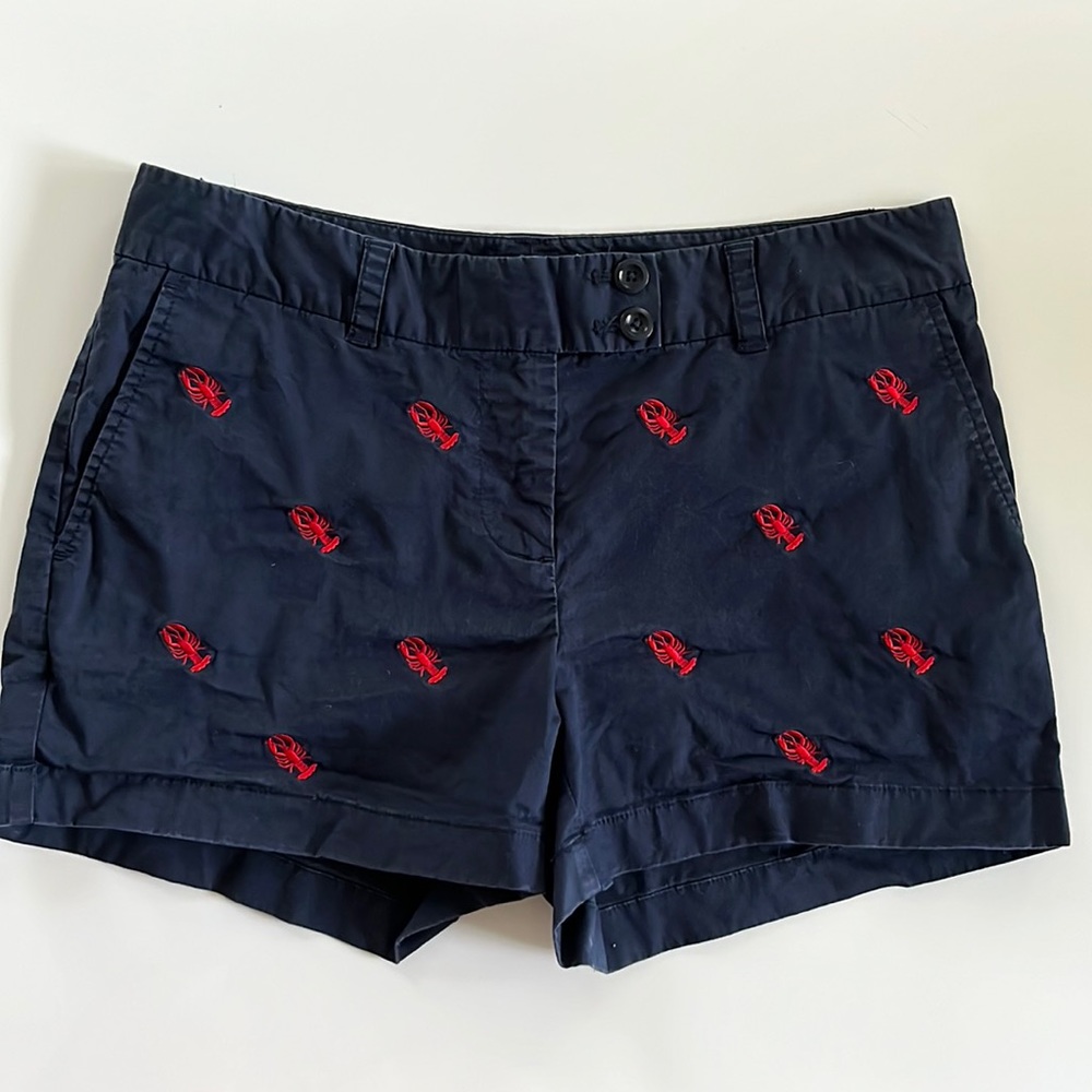 Vineyard Vines Navy Blue Lobster Shorts- size 6